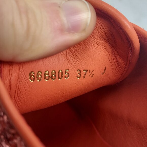 ALEXANDER MCQUEEN Glitter Low Top Sparkle Pink Platform Chunky Sneaker - Picture 4 of 13